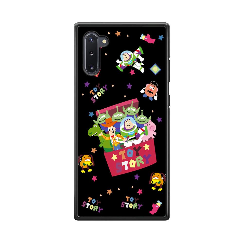 Toy Story Box of Tale Samsung Galaxy Note 10 Case-Rubber Black (2D Case)-Oxvistore