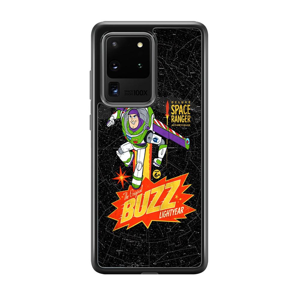 Toy Story Buzz Lightyear Space Ranger Samsung Galaxy S20 Ultra Case-Rubber Black (2D Case)-Oxvistore