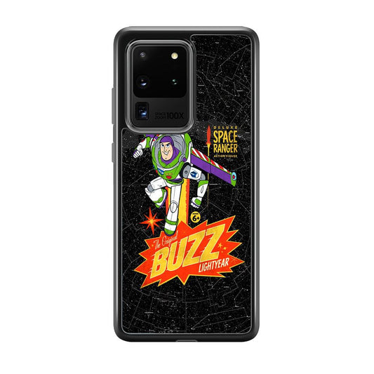 Toy Story Buzz Lightyear Space Ranger Samsung Galaxy S20 Ultra Case-Rubber Black (2D Case)-Oxvistore