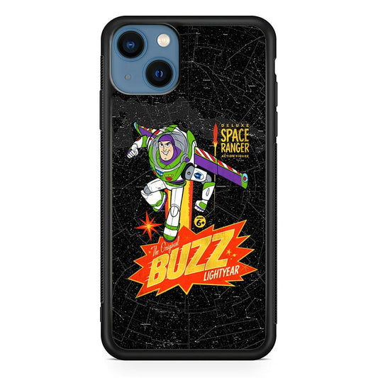 Toy Story Buzz Lightyear Space Ranger iPhone 14 Plus Case-Rubber Black (2D Case)-Oxvistore