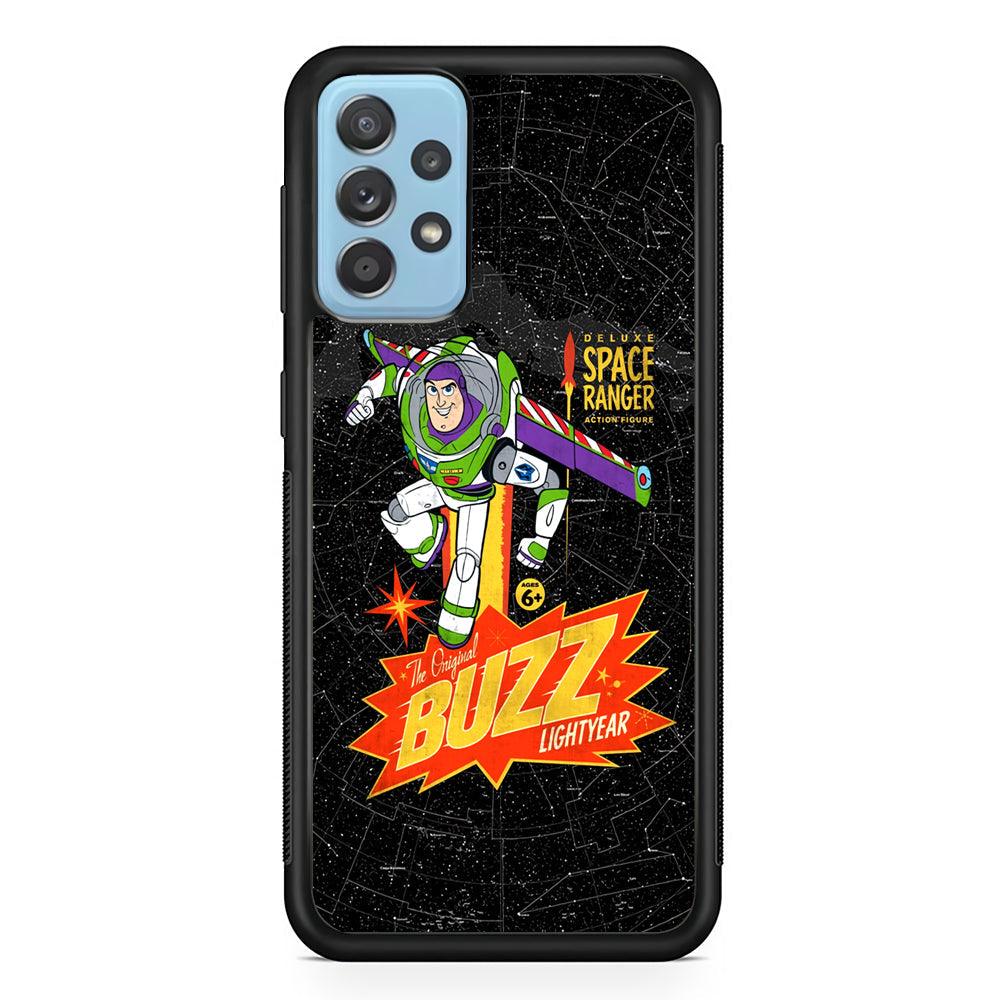Toy Story Buzz Lightyear Space Ranger Samsung Galaxy A72 Case-Rubber Black (2D Case)-Oxvistore