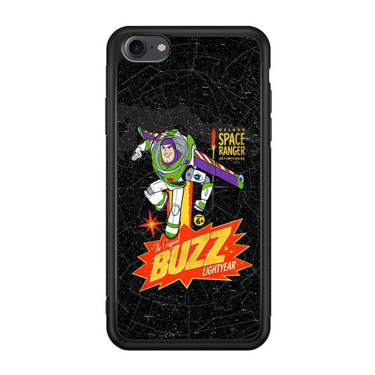 Toy Story Buzz Lightyear Space Ranger iPhone 7 Case-Rubber Black (2D Case)-Oxvistore