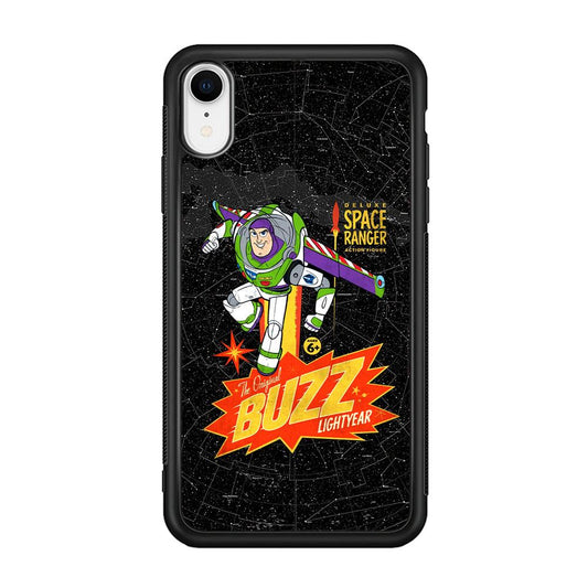 Toy Story Buzz Lightyear Space Ranger iPhone XR Case-Rubber Black (2D Case)-Oxvistore