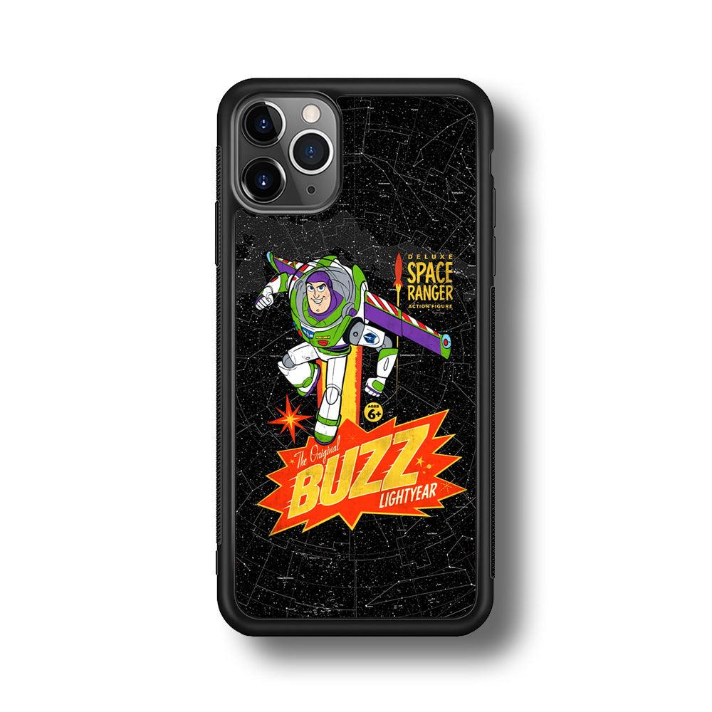 Toy Story Buzz Lightyear Space Ranger iPhone 11 Pro Max Case-Rubber Black (2D Case)-Oxvistore