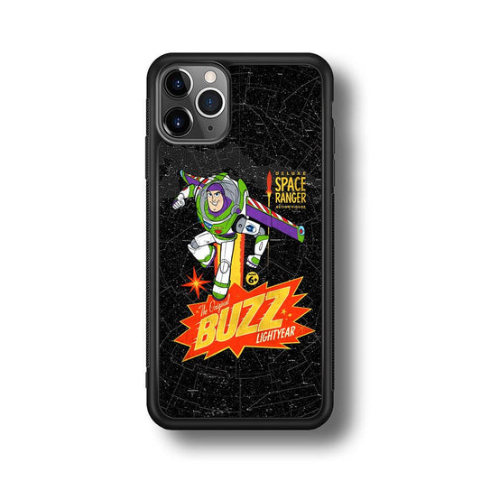 Toy Story Buzz Lightyear Space Ranger iPhone 11 Pro Max Case-Rubber Black (2D Case)-Oxvistore