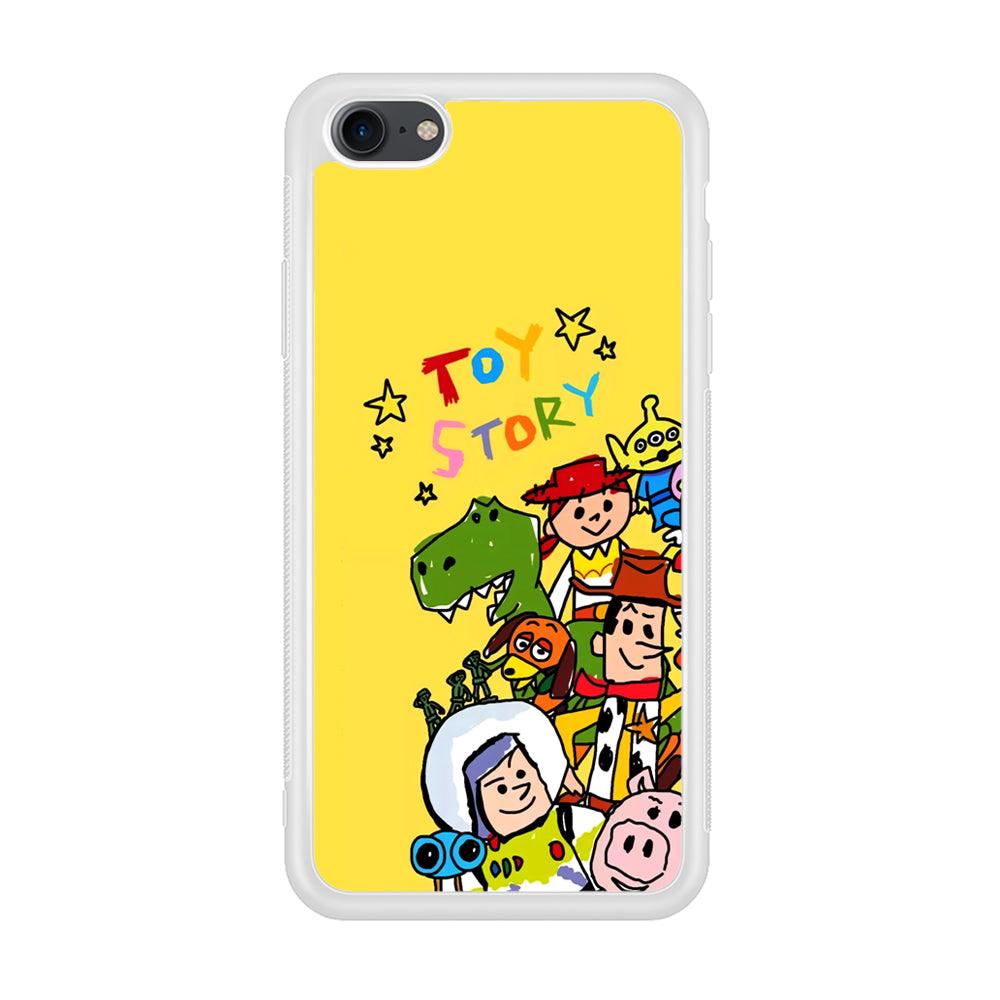 Toy Story Crayon Drawing iPhone 8 Case-Oxvistore