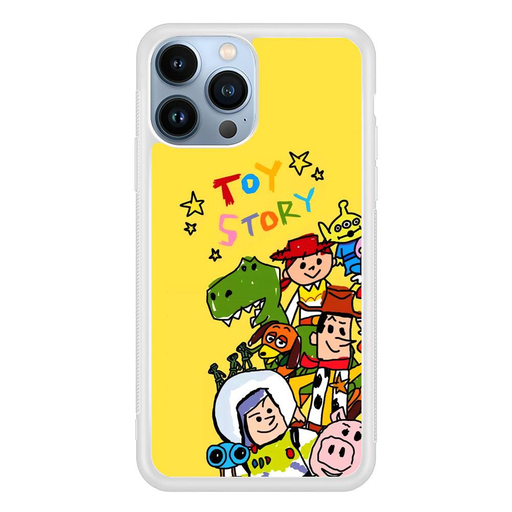 Toy Story Crayon Drawing iPhone 13 Pro Case-Oxvistore