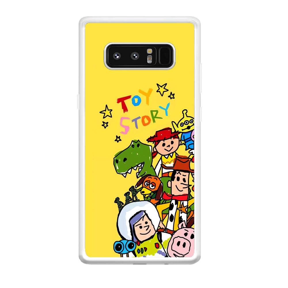 Toy Story Crayon Drawing Samsung Galaxy Note 8 Case-Oxvistore