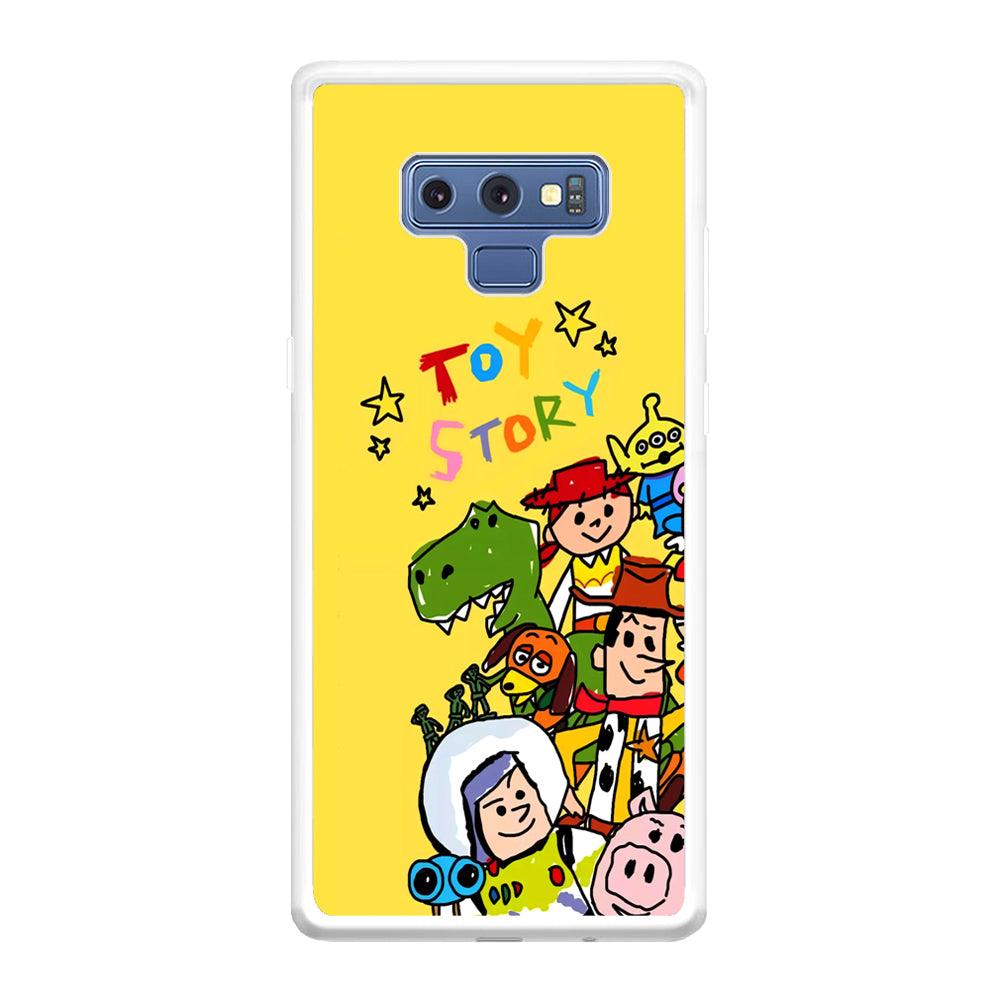 Toy Story Crayon Drawing Samsung Galaxy Note 9 Case-Oxvistore