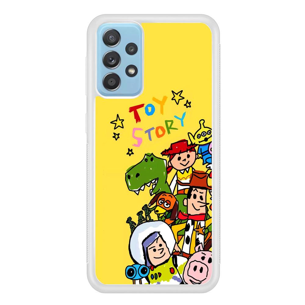 Toy Story Crayon Drawing Samsung Galaxy A52 Case-Oxvistore