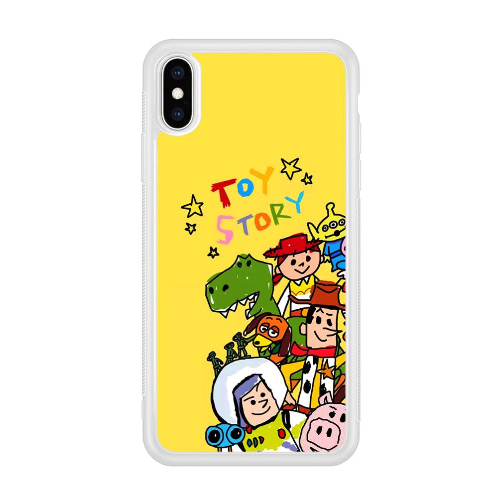 Toy Story Crayon Drawing iPhone X Case-Oxvistore