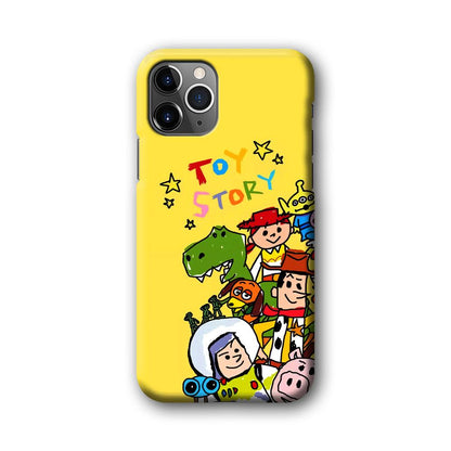 Toy Story Crayon Drawing iPhone 11 Pro Case-Oxvistore