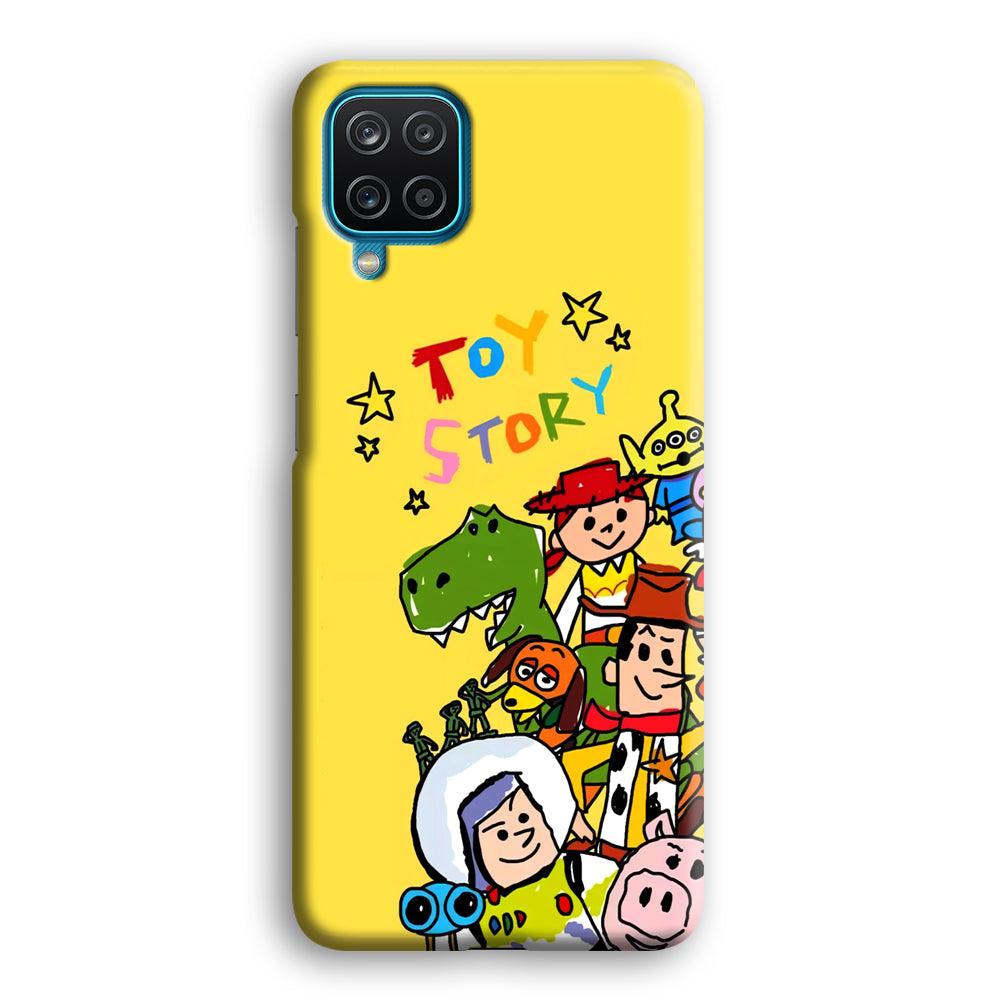 Toy Story Crayon Drawing Samsung Galaxy A12 Case-Oxvistore