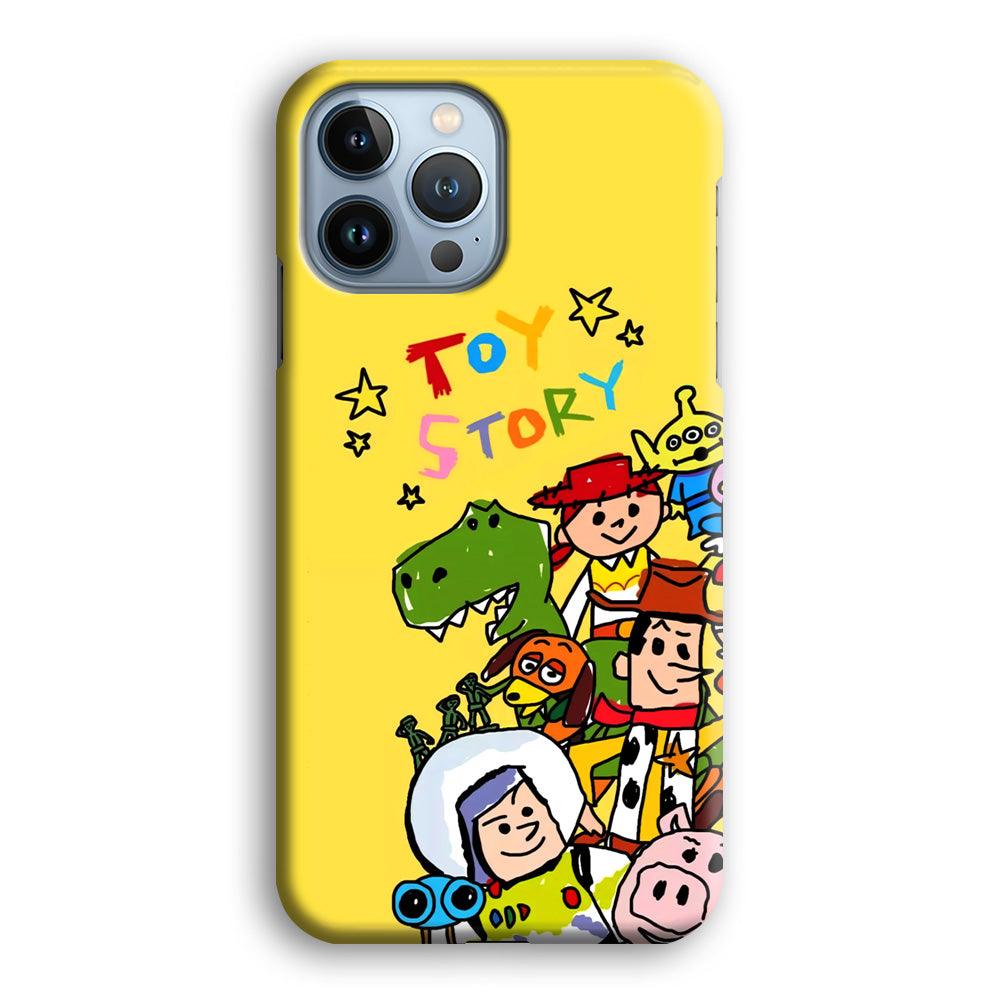 Toy Story Crayon Drawing iPhone 15 Pro Max Case-Oxvistore