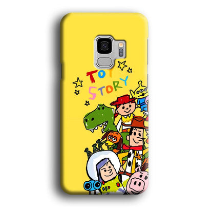 Toy Story Crayon Drawing Samsung Galaxy S9 Case-Oxvistore