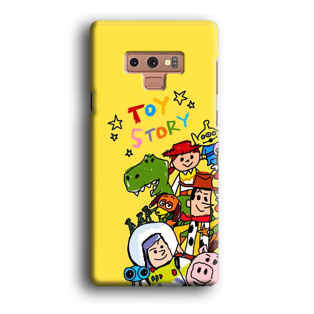 Toy Story Crayon Drawing Samsung Galaxy Note 9 Case-Oxvistore