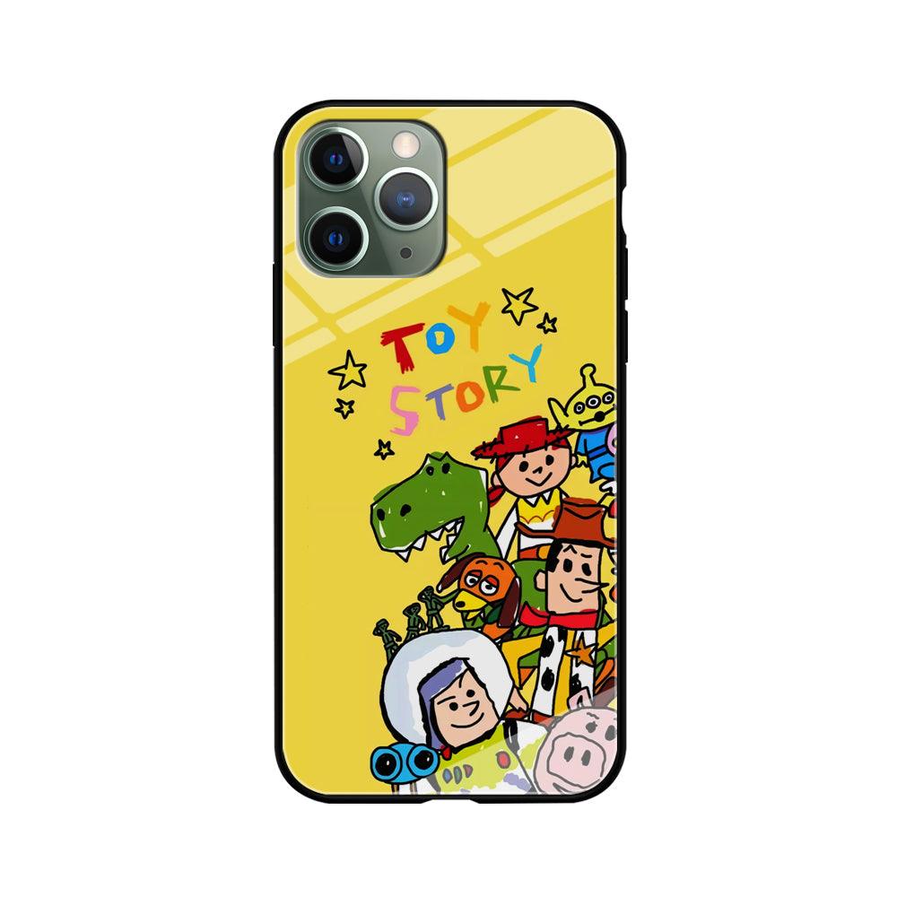 Toy Story Crayon Drawing iPhone 11 Pro Case-Oxvistore