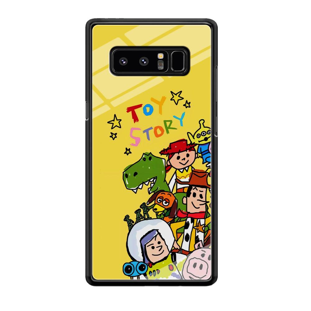 Toy Story Crayon Drawing Samsung Galaxy Note 8 Case-Oxvistore