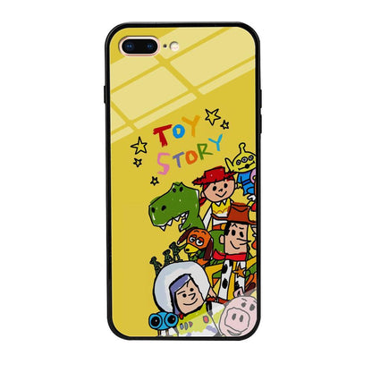 Toy Story Crayon Drawing iPhone 8 Plus Case-Oxvistore