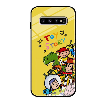 Toy Story Crayon Drawing Samsung Galaxy S10 Plus Case-Oxvistore