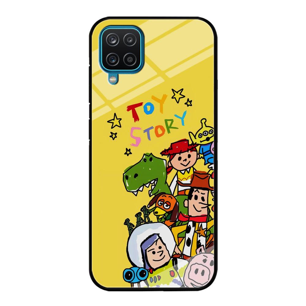 Toy Story Crayon Drawing Samsung Galaxy A12 Case-Oxvistore