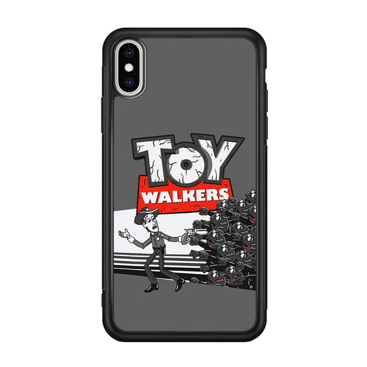 Toy Story Dead Walkers iPhone XS Case-Rubber Black (2D Case)-Oxvistore