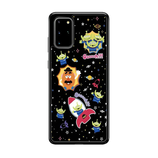 Toy Story Space Holiday Samsung Galaxy S20 Plus Case-Rubber Black (2D Case)-Oxvistore