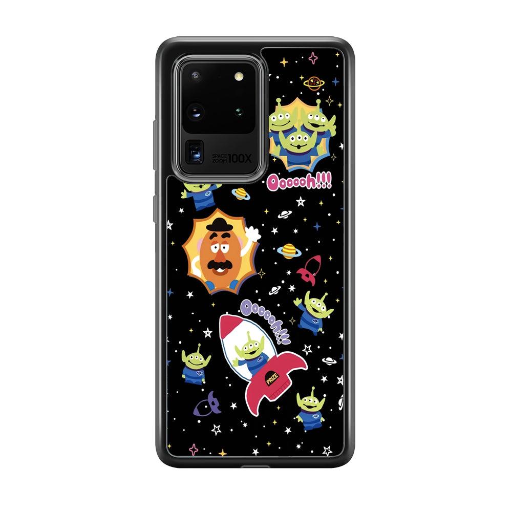 Toy Story Space Holiday Samsung Galaxy S20 Ultra Case-Rubber Black (2D Case)-Oxvistore