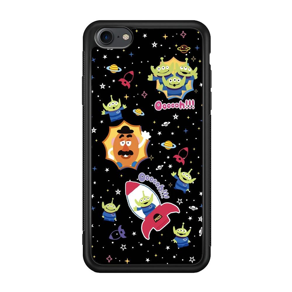 Toy Story Space Holiday iPhone 7 Case-Rubber Black (2D Case)-Oxvistore
