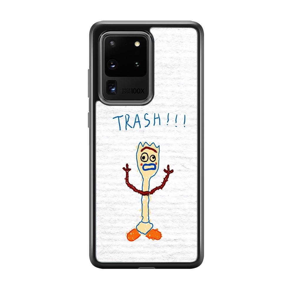 Toy Story Trash Hands Up Samsung Galaxy S20 Ultra Case-Rubber Black (2D Case)-Oxvistore