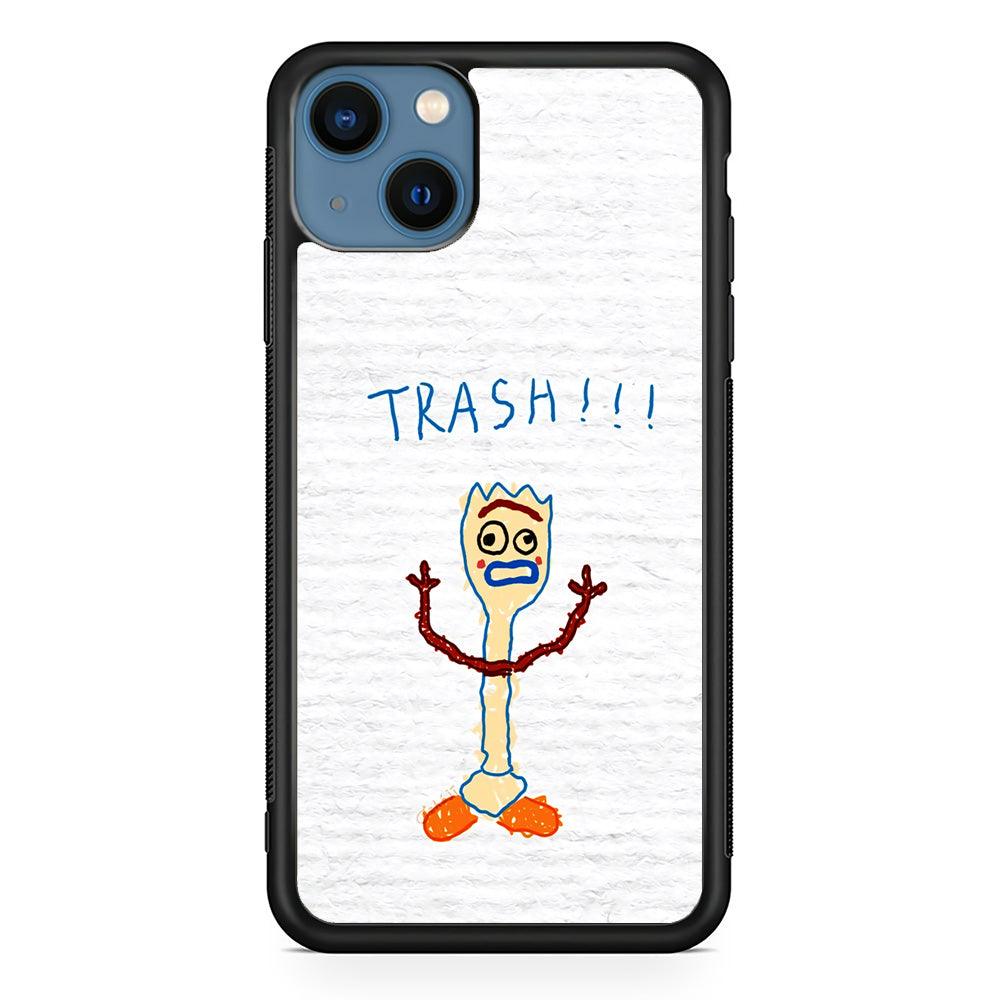 Toy Story Trash Hands Up iPhone 15 Case-Rubber Black (2D Case)-Oxvistore