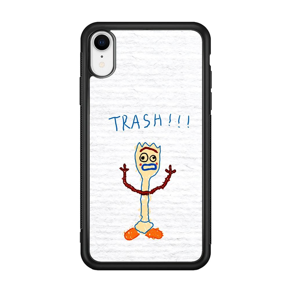 Toy Story Trash Hands Up iPhone XR Case-Rubber Black (2D Case)-Oxvistore