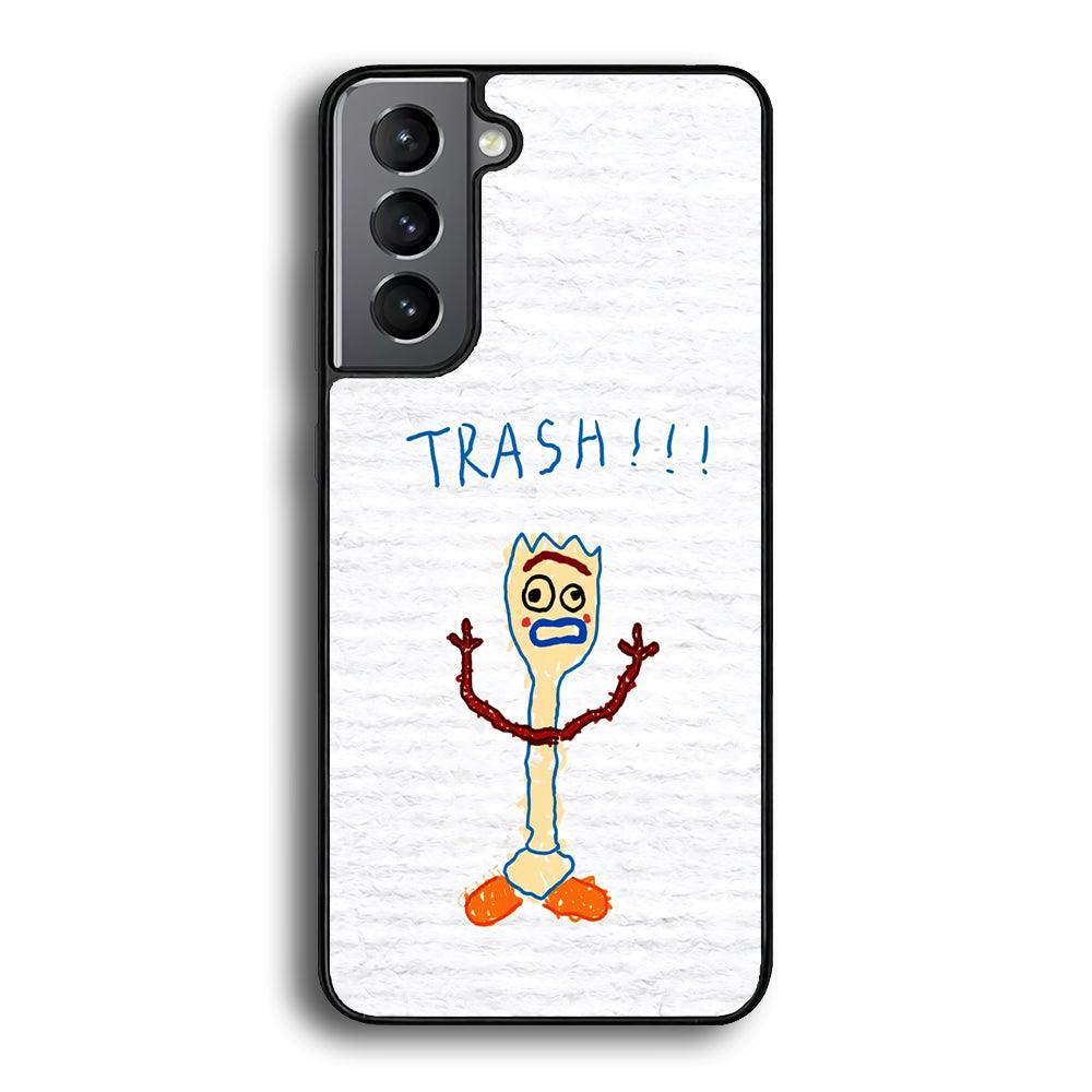 Toy Story Trash Hands Up Samsung Galaxy S22 Case-Rubber Black (2D Case)-Oxvistore