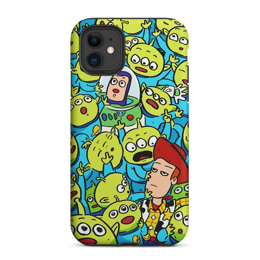 Toy Story and Aliens 2 in 1 Tough Phone Case