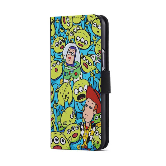 Toy Story and Aliens Flip Wallet Phone Case-Oxvistore