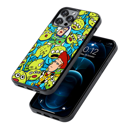 Toy Story and Aliens 2D Rubber Phone Case