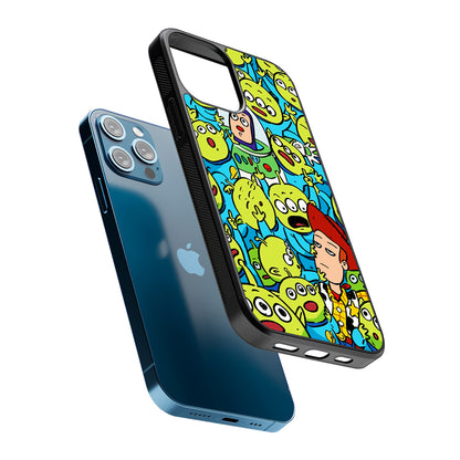 Toy Story and Aliens 2D Rubber Phone Case