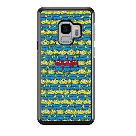Toy Story Green Alien Populace Samsung Galaxy S9 Case-Rubber Black (2D Case)-Oxvistore