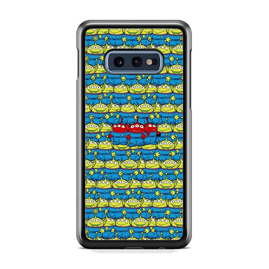 Toy Story Green Alien Populace Samsung Galaxy S10E Case-Rubber Black (2D Case)-Oxvistore
