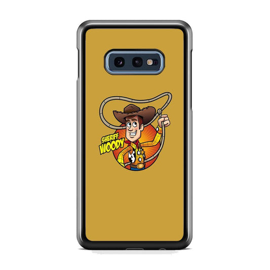 Toy Story Sherif Woody Coboy Style Samsung Galaxy S10E Case-Rubber Black (2D Case)-Oxvistore