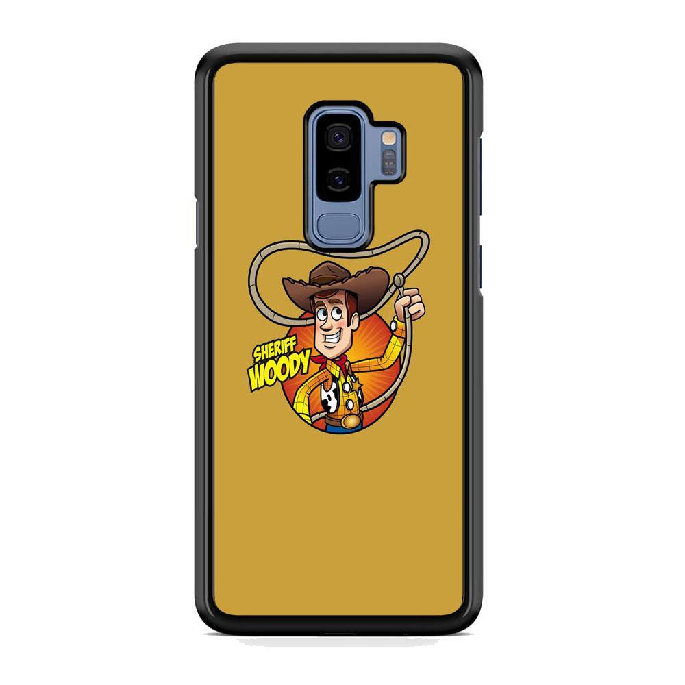 Toy Story Sherif Woody Coboy Style Samsung Galaxy S9 Plus Case-Rubber Black (2D Case)-Oxvistore