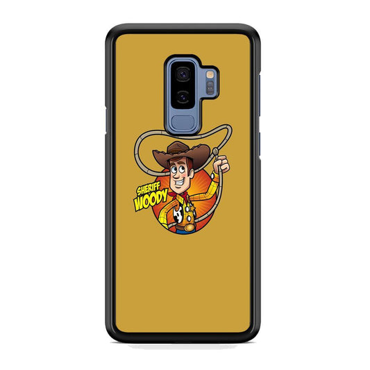 Toy Story Sherif Woody Coboy Style Samsung Galaxy S9 Plus Case-Rubber Black (2D Case)-Oxvistore