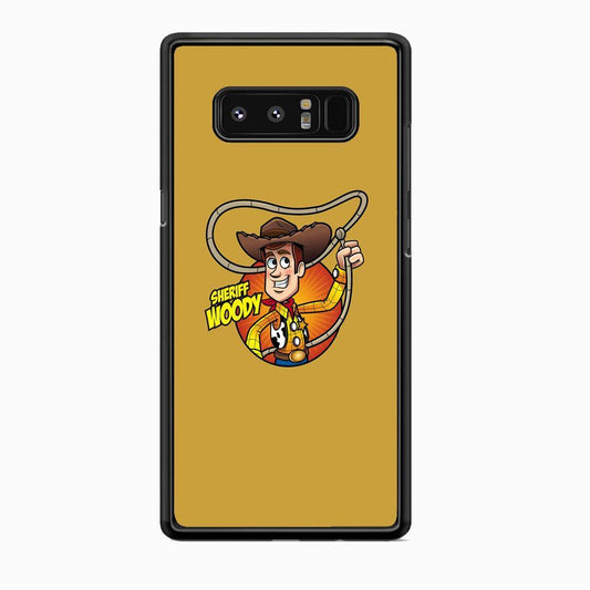 Toy Story Sherif Woody Coboy Style Samsung Galaxy Note 8 Case-Rubber Black (2D Case)-Oxvistore