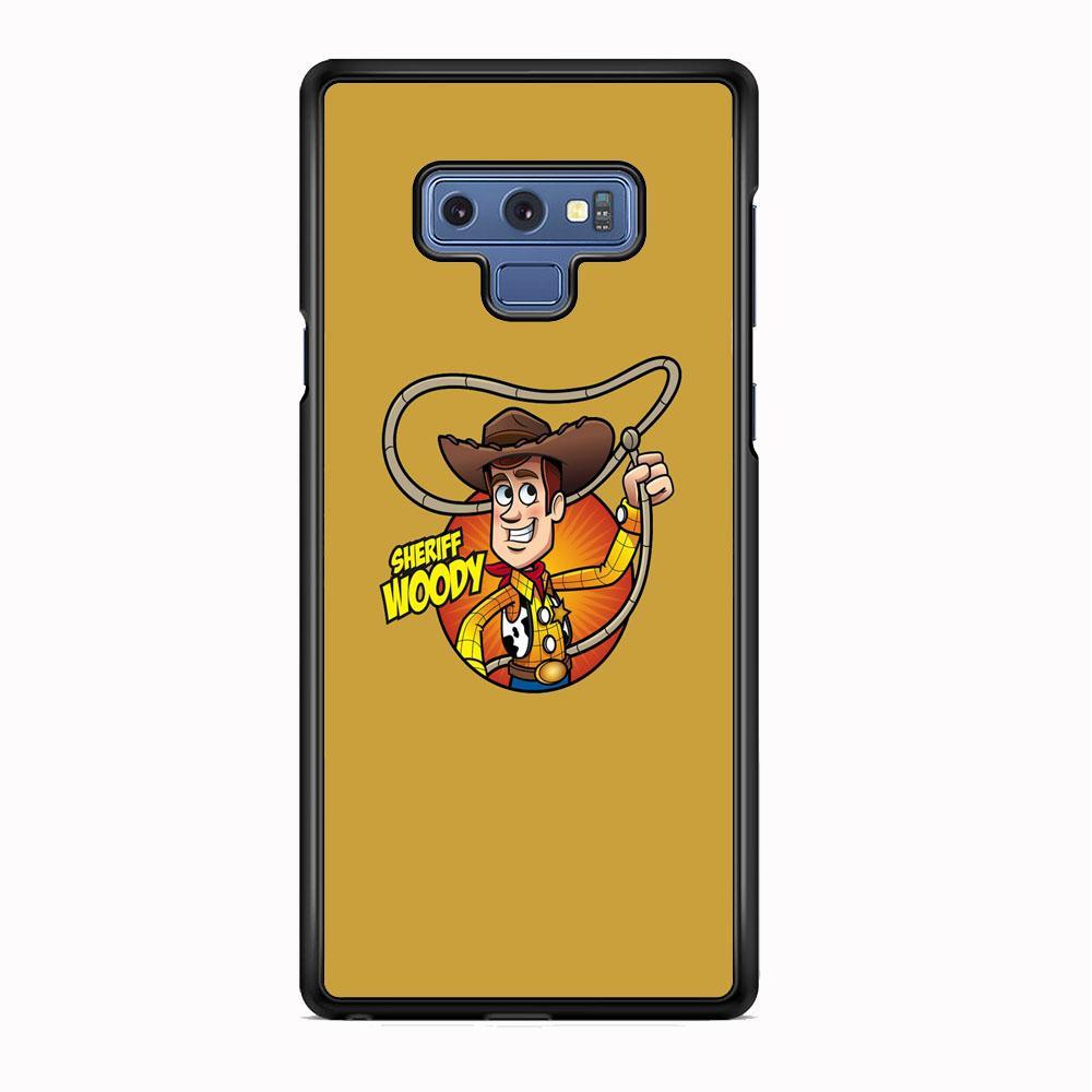 Toy Story Sherif Woody Coboy Style Samsung Galaxy Note 9 Case-Rubber Black (2D Case)-Oxvistore