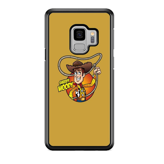 Toy Story Sherif Woody Coboy Style Samsung Galaxy S9 Case-Rubber Black (2D Case)-Oxvistore
