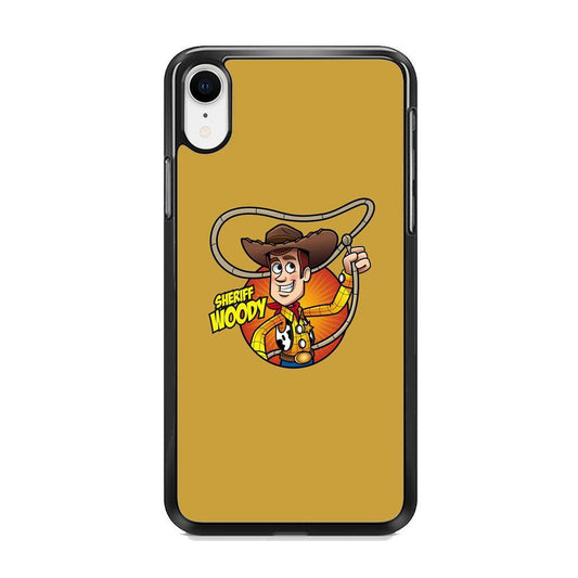 Toy Story Sherif Woody Coboy Style iPhone XR Case-Rubber Black (2D Case)-Oxvistore