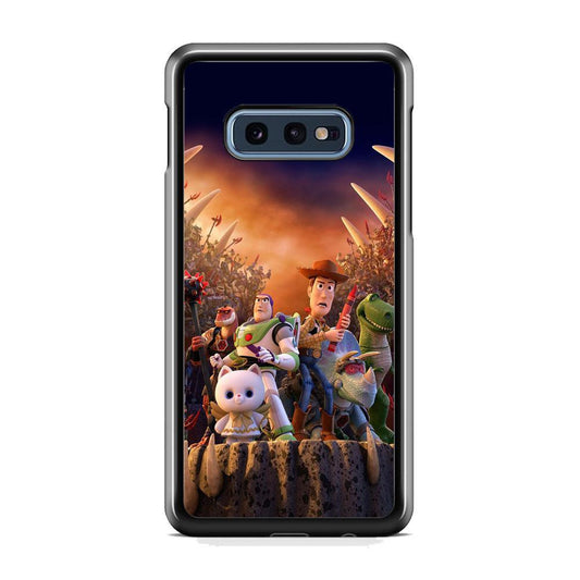 Toy Story The Time Forgot Wallpaper Samsung Galaxy S10E Case-Rubber Black (2D Case)-Oxvistore