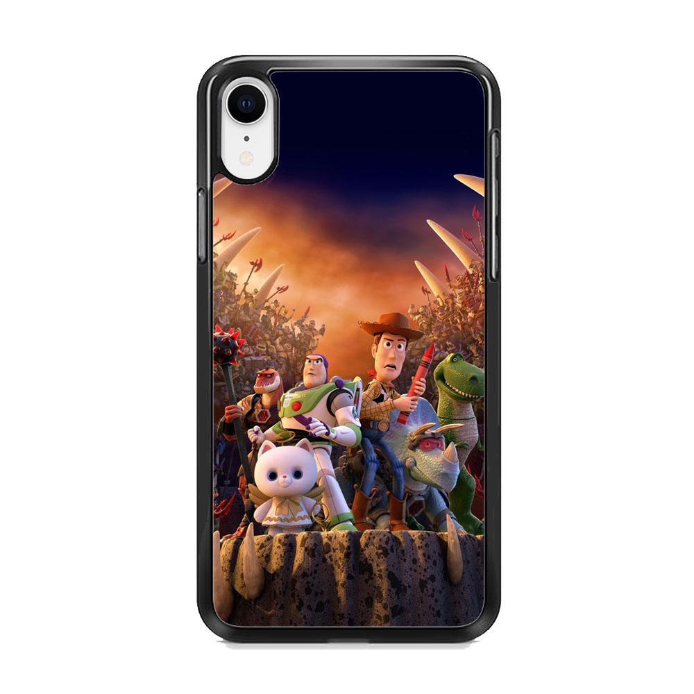 Toy Story The Time Forgot Wallpaper iPhone XR Case-Rubber Black (2D Case)-Oxvistore