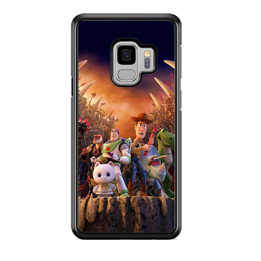 Toy Story The Time Forgot Wallpaper Samsung Galaxy S9 Case-Rubber Black (2D Case)-Oxvistore