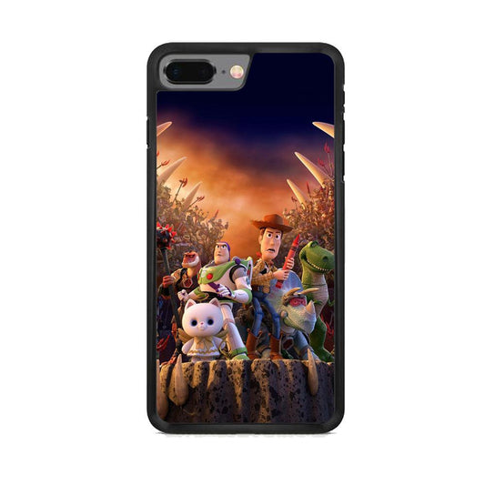 Toy Story The Time Forgot Wallpaper iPhone 7 Plus Case-Rubber Black (2D Case)-Oxvistore